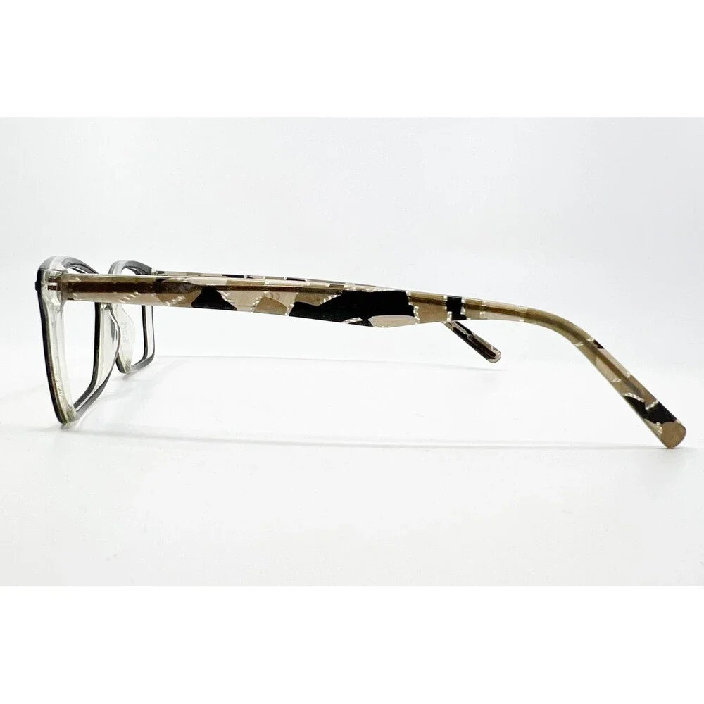 Via Spiga Eyeglasses Womens Black Annalisa 500 Patterned Arms 52-15-140
